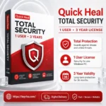 Quick Heal Total Security – 1 User, 3 Year License