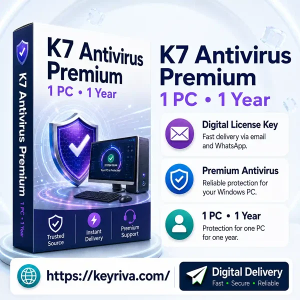 K7 Antivirus Premium 1 PC 1 Year License