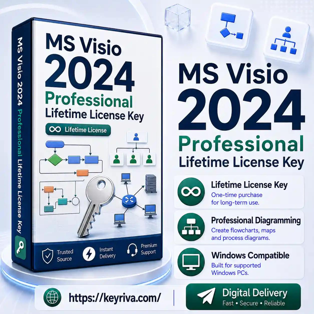 MS Visio Professional 2024 Lifetime License Key MS Visio Professional 2024 Lifetime License Key - Image 1