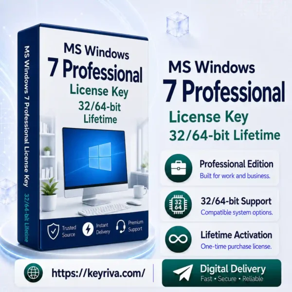 MS Windows 7 Professional License Key – 32/64-bit
