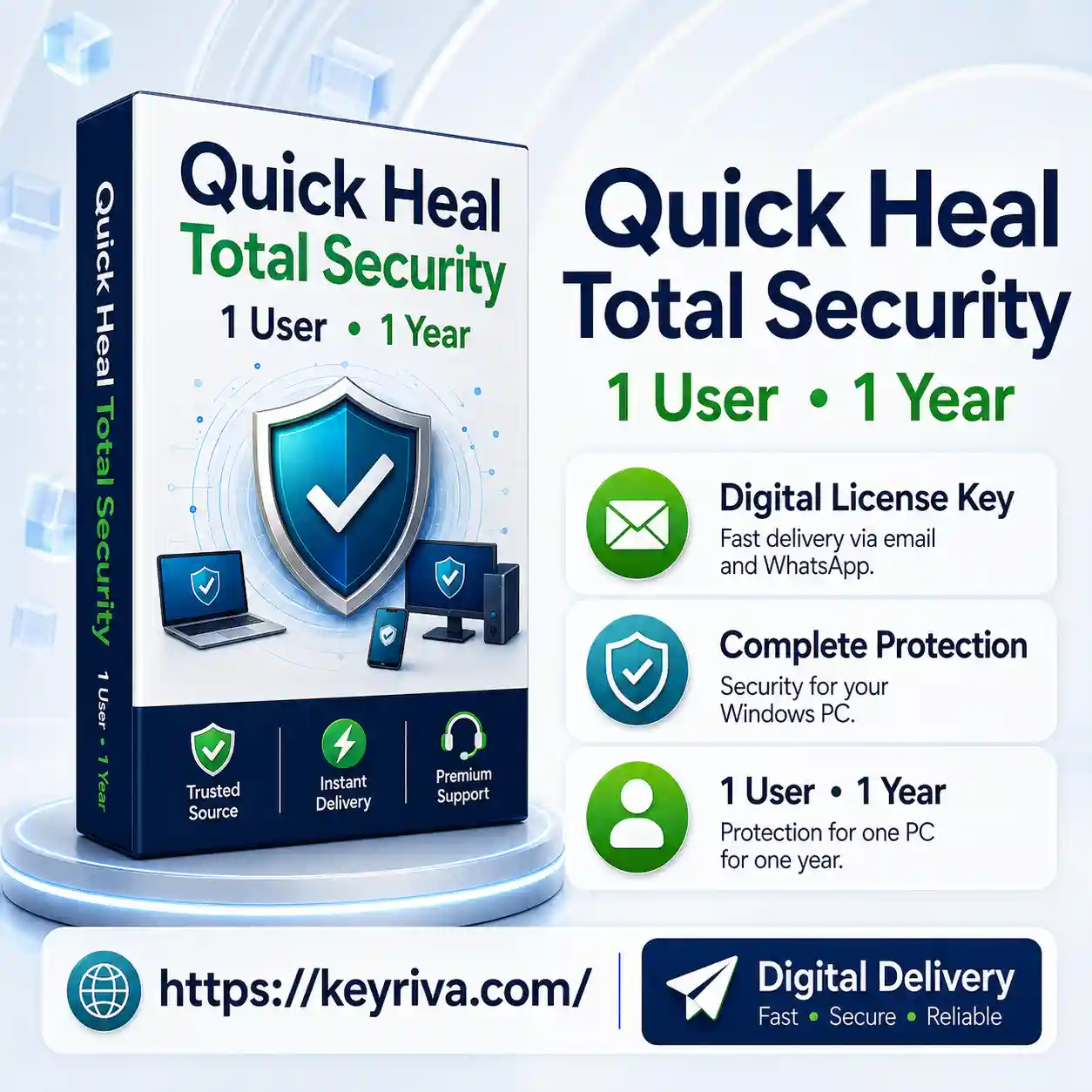 Quick Heal Total Security – 1 User, 1 Year License Quick Heal Total Security 1 User 1 Year License - Image 1