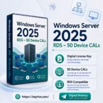 MS Windows Server 2025 RDS – 50 Device CALs
