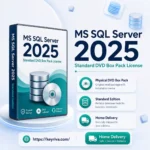 Buy MS SQL Server 2025 Standard DVD Box Pack License at KeyRiva with physical home delivery