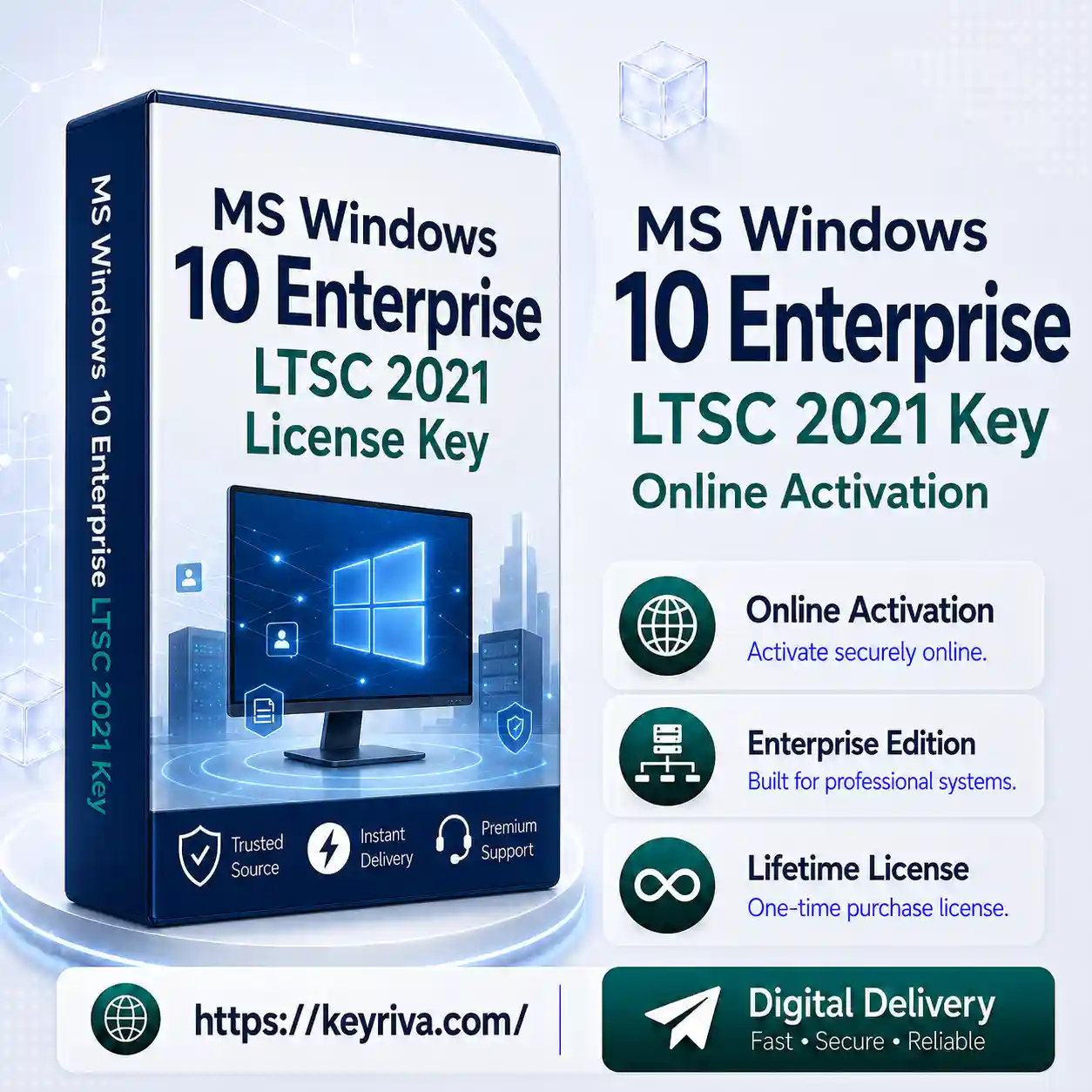 MS Windows 10 Enterprise LTSC 2021 Key MS Windows 10 Enterprise LTSC 2021 Key – Online Activation - Image 1