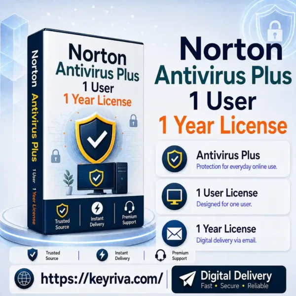 Norton Antivirus Plus 1 User 1 Year License