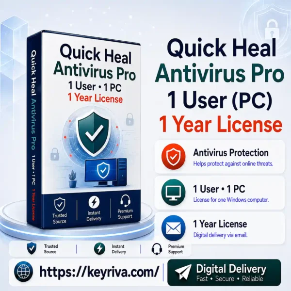 Quick Heal Antivirus Pro 1 User 1 Year License