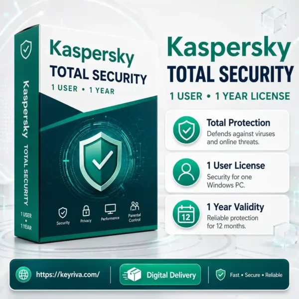 Kaspersky Total Security 1 User 1 Year License