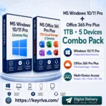 MS Windows 10/11 Pro + Office 365 (1TB) Pro Plus Combo Pack